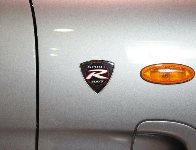 MAZDA RX-7 FD3S Genuine SPIRIT R Fender Side Emblem Badge Ornament 2pcs Set OEM