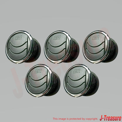 NISSAN SILVIA S15 Genuine Ventilator Silver Interior Specifications x5 Set OEM