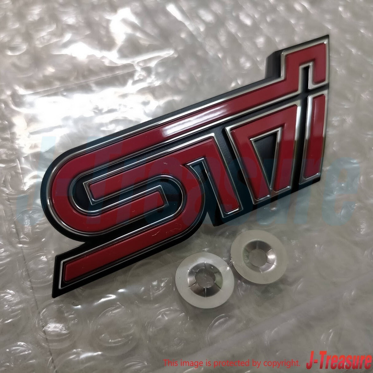 SUBARU BRZ ZC6 16-21 Genuine Front STi Emblem & Bracket & Screw 3 Piece Set OEM