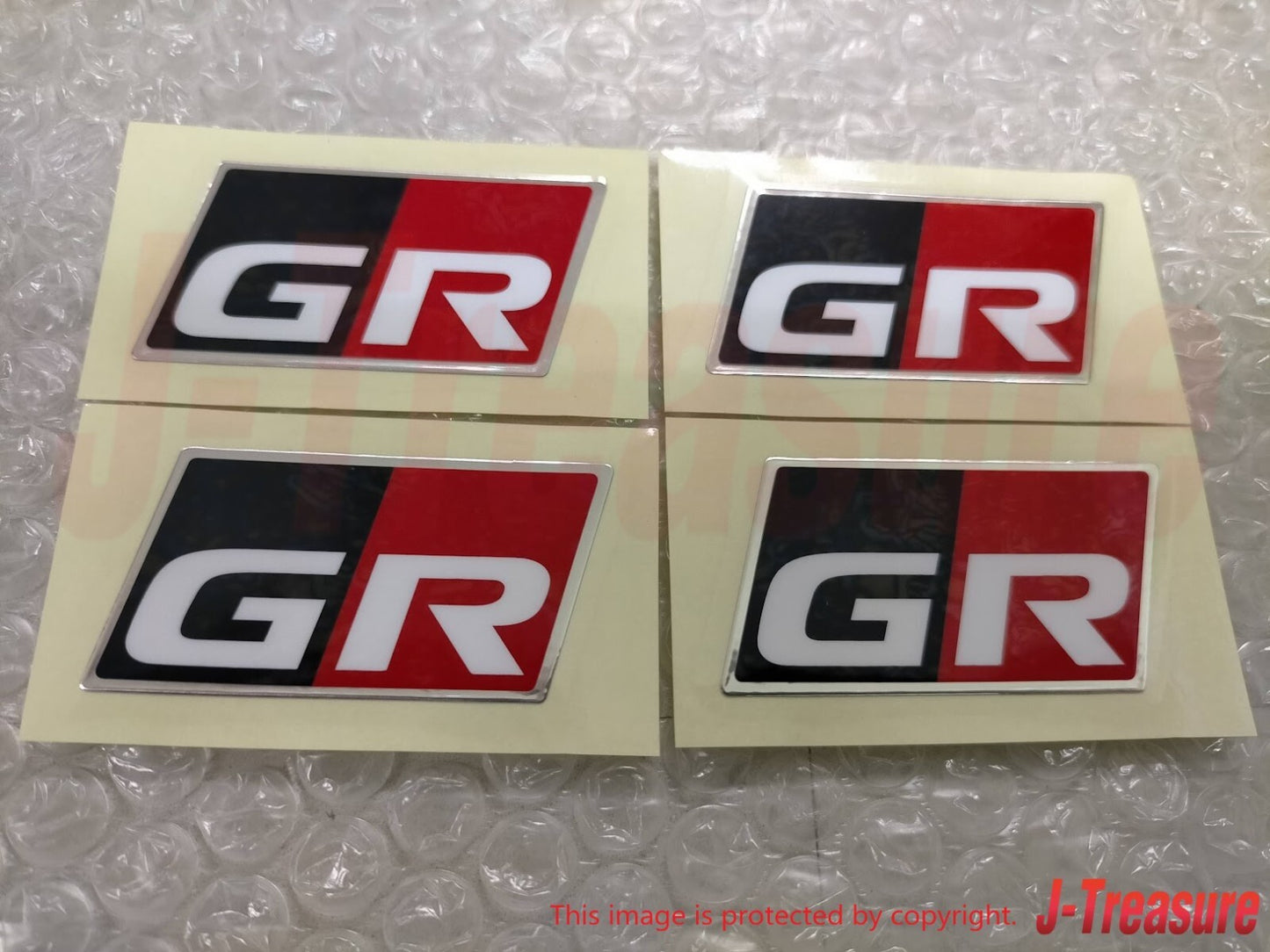 TOYOTA GR SPORT Genuine GR Logo Discharge Tape 50mm x 25mm Set of 4 MS373-00002