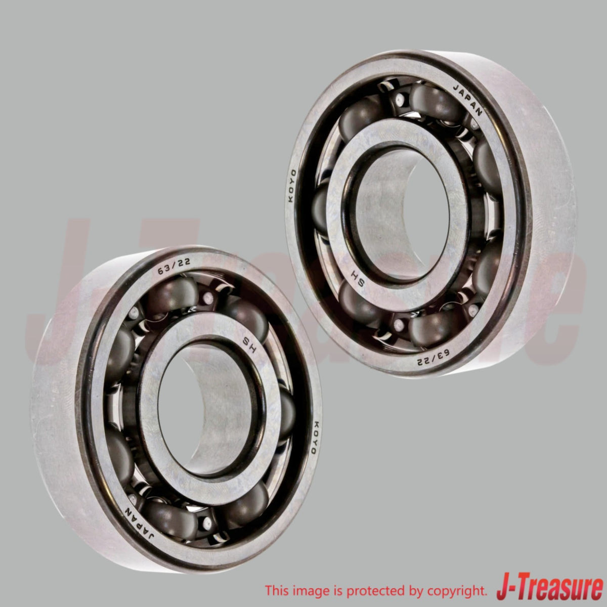 YAMAHA YZ125 '86-25 YZ125X '20-25 Genuine Crankshaft Bearing 93306-37204 x2 Set