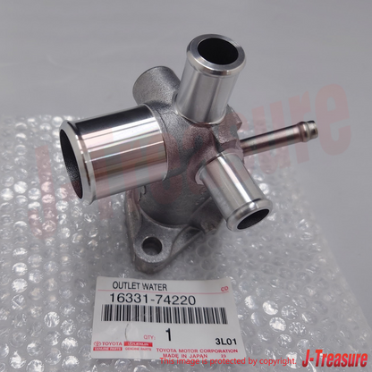 TOYOTA CAMRY SXV20 SXV25 1997-2001 Genuine Water Outlet 16331-74220 OEM