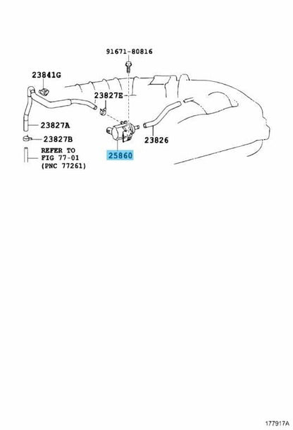 TOYOTA TUNDRA UCK5# 07-21 Genuine Vacuum Switching Valve Assy 25860-31060 OEM