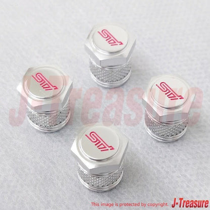 SUBARU WRX S4 VA VB Genuine Sti Air Valve Cap Set ST28102ST030 OEM