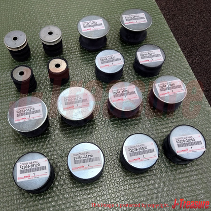 TOYOTA LAND CRUISER PRADO GRJ120 03-09 Genuine No.1-4 Up & Low Mounting RL set