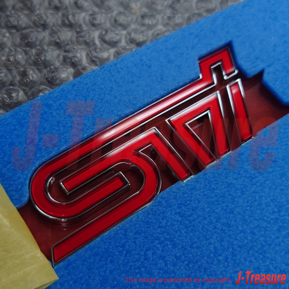 SUBARU WRX STI VA# 18-19 Genuine Rear Red Trunk Badge Emblem STI 93079VA040 OEM