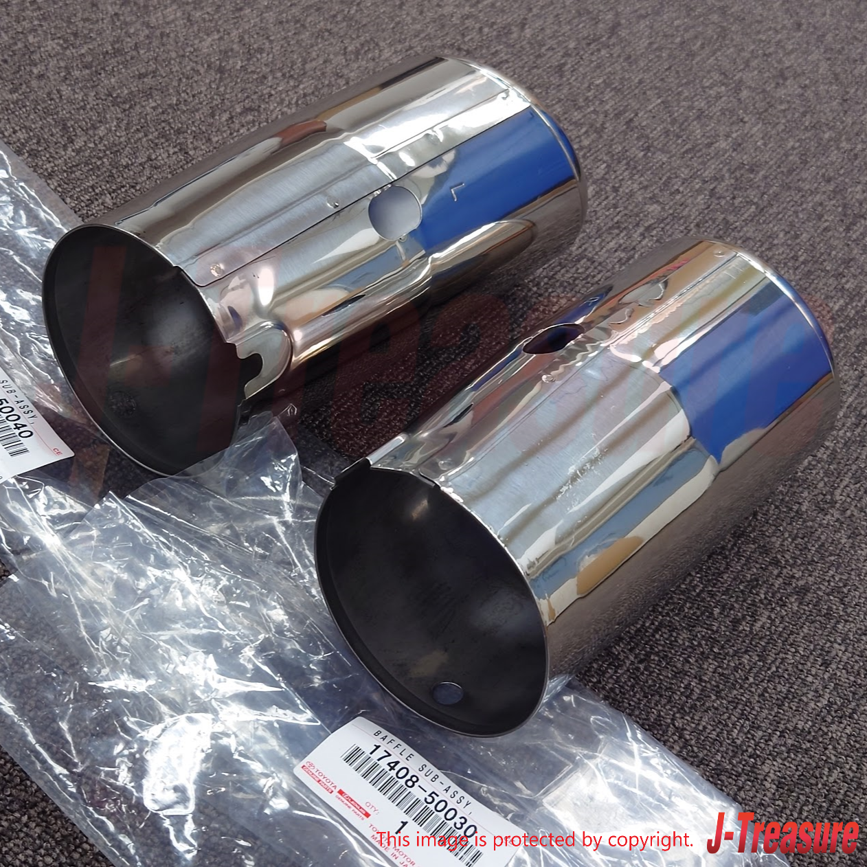 LEXUS SC430 UZZ40 2002-2010 Genuine Exhaust Tail Pipe Baffle Sub Assy x2 Set OEM