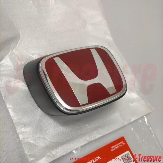 HONDA INTEGRA TYPE-R DC5 2005-2006 Genuine Front Grill Red "H" Emblem Badge OEM