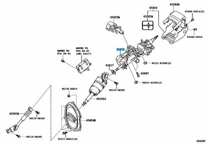TOYOTA LAND LX570 URJ201 2011-2012 Genuine Steering Column Assy 45810-60091 OEM