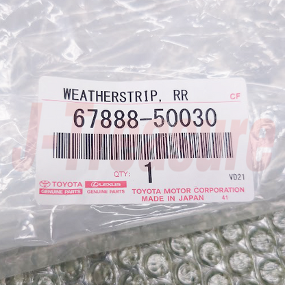 LEXUS LS430 UCF30 '01-06 Genuine Rear Door Weatherstrip No.2 LH 67888-50030 OEM