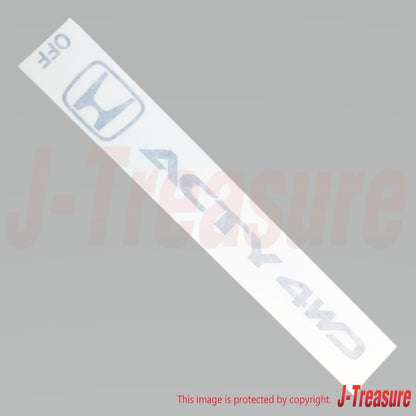 HONDA ACTY TRUCK HA7 Genuine Rear Sticket 75747-SJ8-000ZD OEM