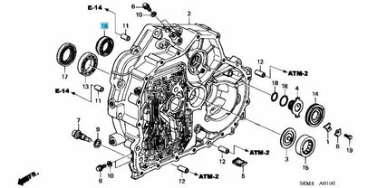 HONDA CIVIC TypeR FD2 2007-2010 Genuine 6M/T Output Shaft Oil Seal 35x58x8 OEM