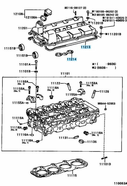 TOYOTA ALTEZZA CELICA MR2 RAV4 3S-GE 3SGE NA Genuine Valve Cover Gasket Set OEM