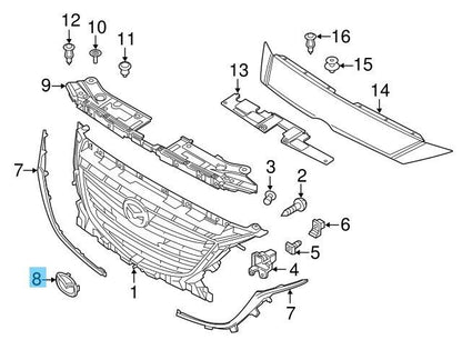 MAZDA MAZDA2 DE 2011-2014 MAZDA5 CR 06-07 Genuine Front Emblem C235-51-731A OEM