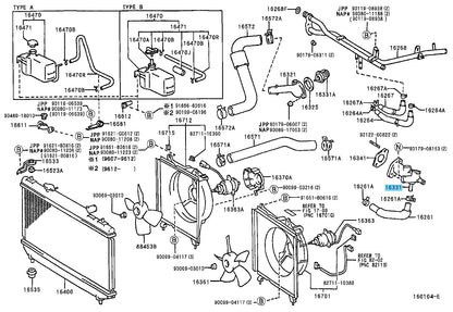TOYOTA CAMRY SXV20 SXV25 1997-2001 Genuine Water Outlet 16331-74220 OEM