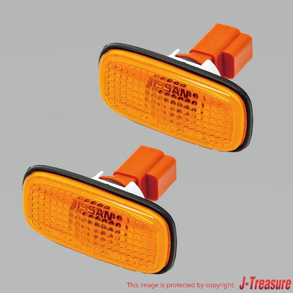 NISSAN SKYLINE GT-R BNR34 Genuine Amber Side Marker Lamp Assy 26160-40Y00 x2 Set