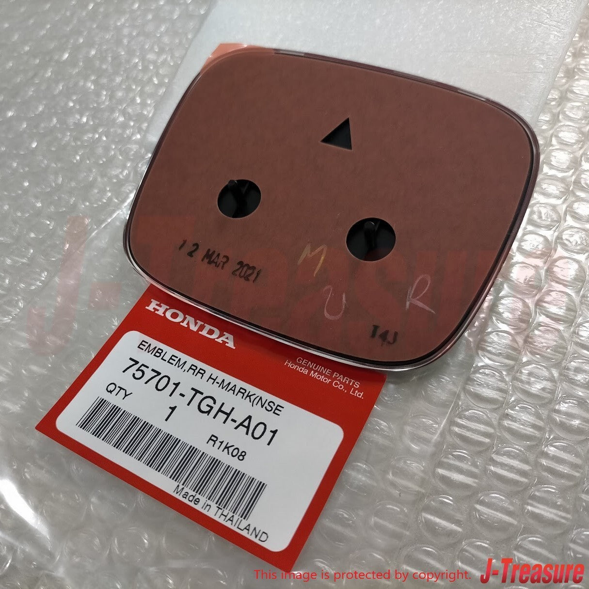 HONDA CIVIC Type R FK8 2017-2019 Genuine Rear Red Emblem 75701-TGH-A01 OEM