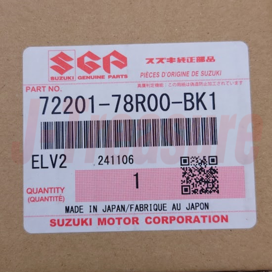 SUZUKI JIMNY SIERRA JB74W Genuin Mud Flap Black 4 Sheets Set 72201-78R00-BK1 OEM
