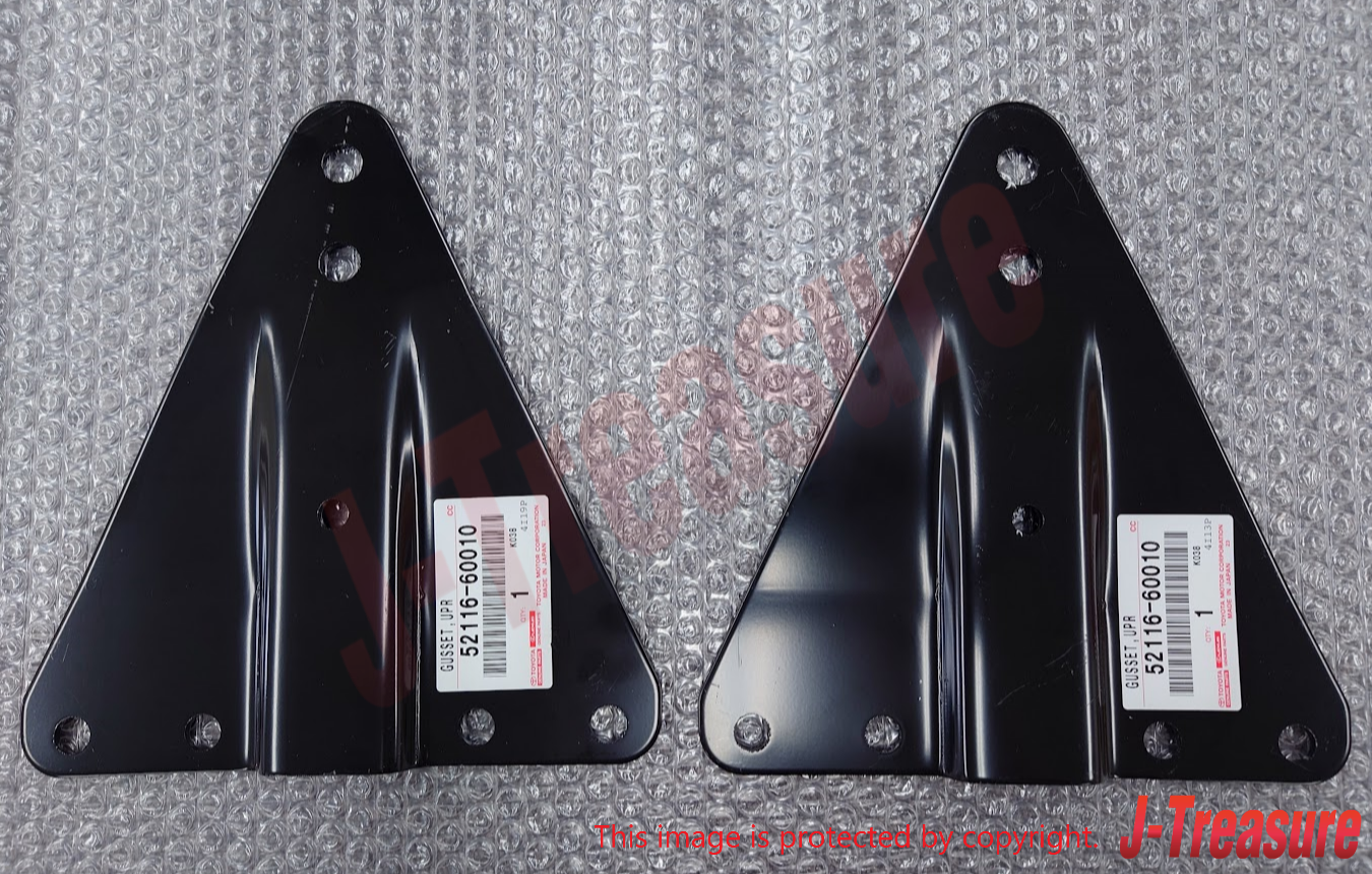 TOYOTA LAND CRUISER BJ40 FJ40 HJ45 Front Bumper Bracket 52116-60010 Set of 2 OEM