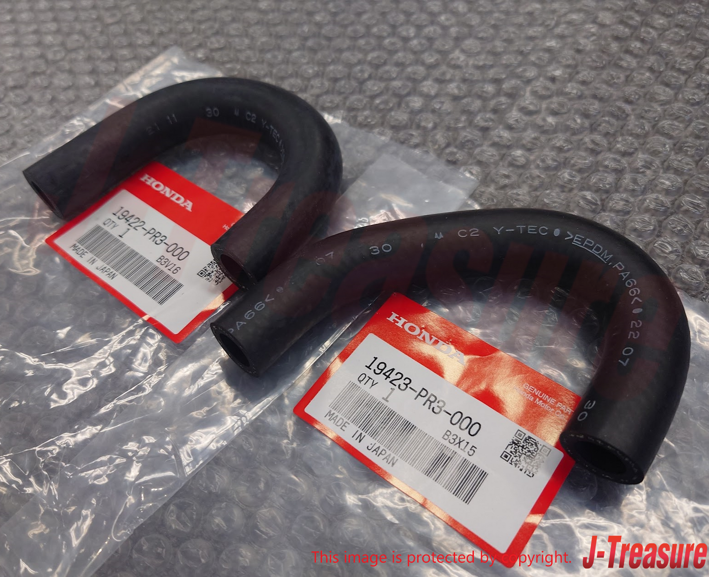 HONDA INTEGRA DA# 92-93 DC2 97-01 Genuine Oil Cooler Hose In & Outlet Set OEM