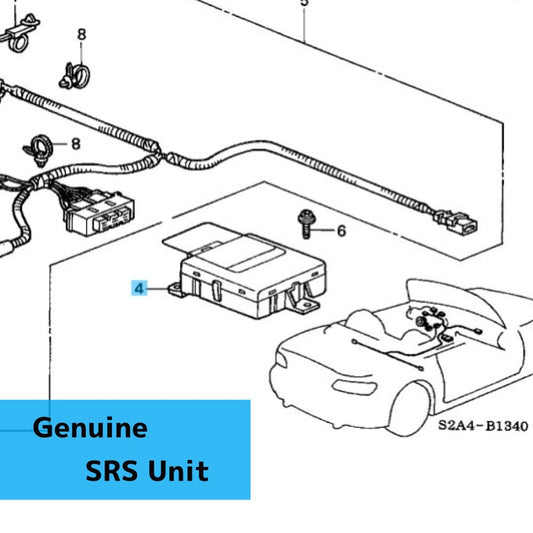 HONDA S2000 AP1 AP2 2000-2004 Genuine SRS Unit 77960-S2A-J81 OEM