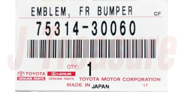 TOYOTA CROWN AZSH35 TZSH35 '23-25 Genuine Front Bumper Emblem 75314-30060 OEM