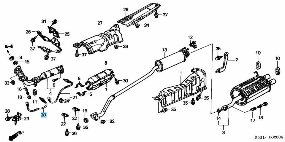 HONDA INTEGRA DC5 TYPE-R ACURA RSX Genuine LAF Linear Air Fuel Ratio Sensor OEM