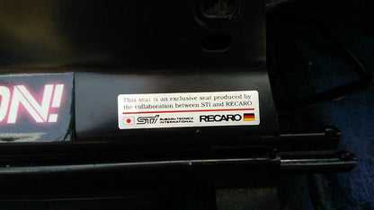 SUBARU IMPREZA WRX STi Genuine RECARO Seat Sticker Decal Emblem ST915024S020 OEM