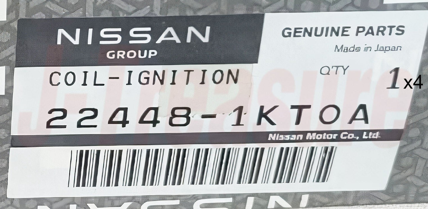 NISSAN ROGUE S35 '10-19 Genuine Engine Ignition Coil 22448-1KT0A x4 Set OEM