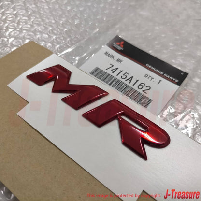 MITSUBISHI LANCER Evolution 8 CT9A Genuine MR Mark Emblem 7415A162 OEM