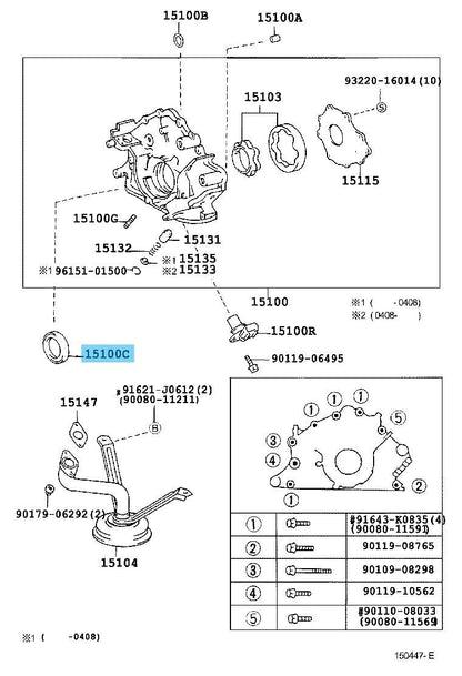 TOYOTA SEQUOIA 05-07 UCK45L Genuine Timing Belt & Water Pump Set OEM