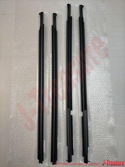 TOYOTA LAND CRUISER 08-15 Genuine Door Belt Molding Front Rear RH & LH Set OEM