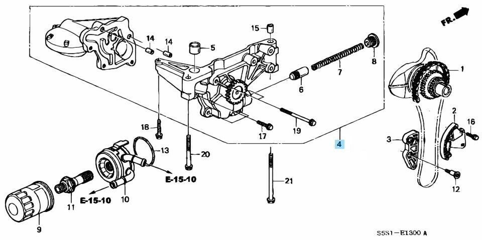 HONDA ACURA RSX 02-06 TYPE-S BASE Genuine Oil Pump Assembly 15100-PRB-A01 OEM