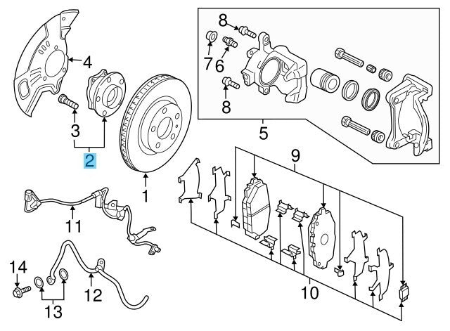 MAZDA MX-5 MIATA ND 2016-2024 Genuine Front Wheel Hub RH & LH N243-33-04X x2 Set