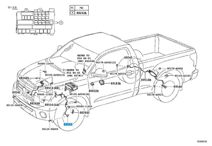 TOYOTA TUNDRA GSK50 2007-2018 Genuine ABS Speed Sensor Front LH 89543-0C020 OEM