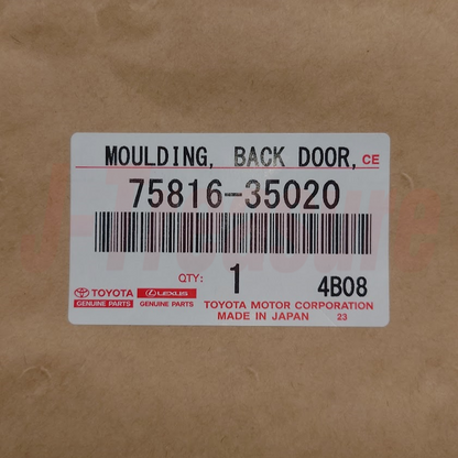 TOYOTA 4RUNNER GRN280 10-22 Genuine Back Door Outside Moulding LH 75816-35020