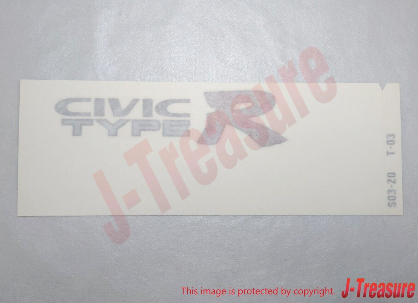 HONDA CIVIC TYPE R EK9 96-00 Genuine Rear Back Door Decal "CIVIC TYPE R" OEM