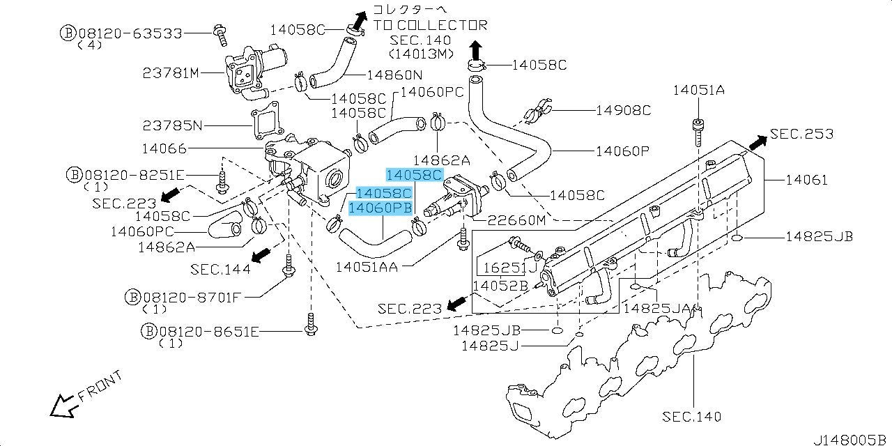 NISSAN SKYLINE R32 R33 R34 GT-R Genuine Air Regulator Horse & Clamp(x2) Set OEM