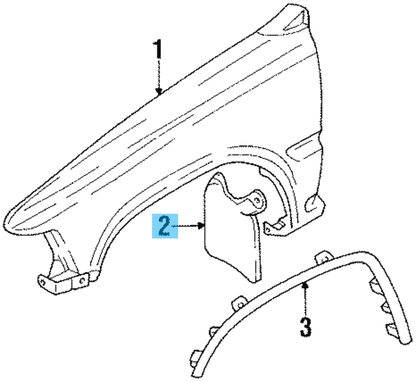 TOYOTA PICKUP 89-95 Genuine Front Body Mud Guard 76621-39157 76622-39157 Set OEM