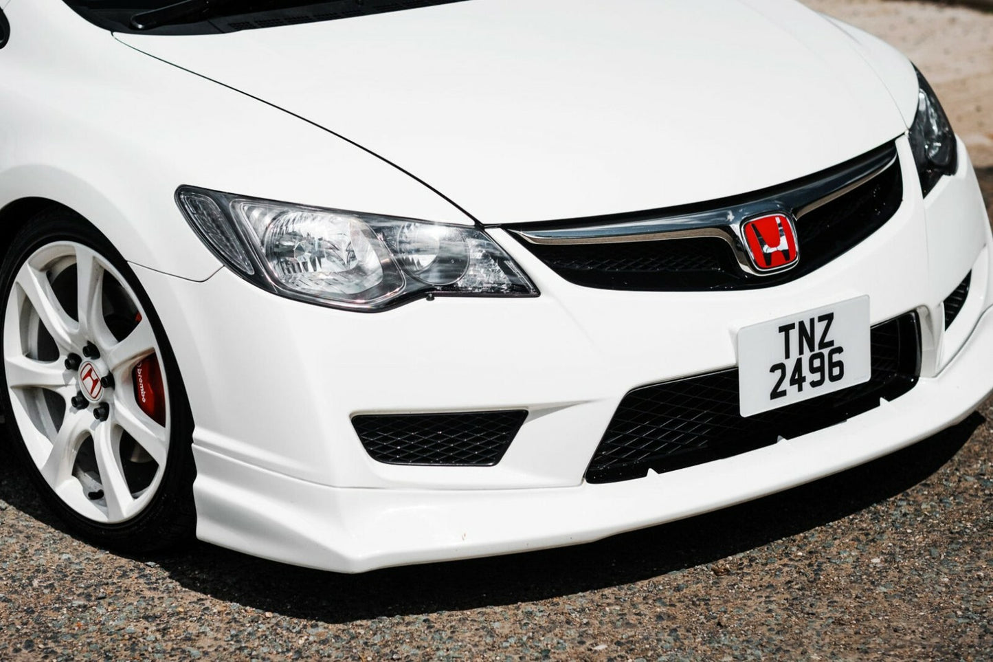 HONDA CIVIC TYPE-R FD2 Genuine Front Bumper Lower Mesh Grille Foglight Cover Set