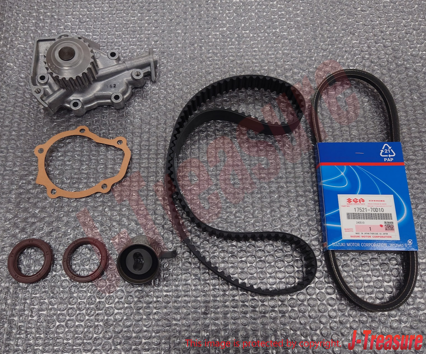 SUZUKI CARRY TRUCK DD51T 92-99 Genuine Timing Belt & Tensioner 6-piece set OEM