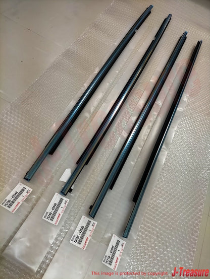 TOYOTA RAV4 ALA4# 13-18 Genuine Front & Rear Door Belt Moulding RH & LH Set OEM