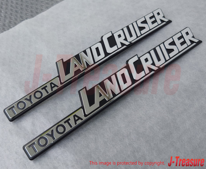 TOYOTA LAND CRUISER 60 84-90 Genuine Rear Quarter Emblem 75370-60020 x2 OEM