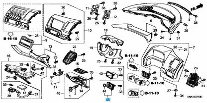 HONDA CIVIC TYPE-R FD2 FD1 07-09 Genuine Ignition Button Switch & Garnish OEM