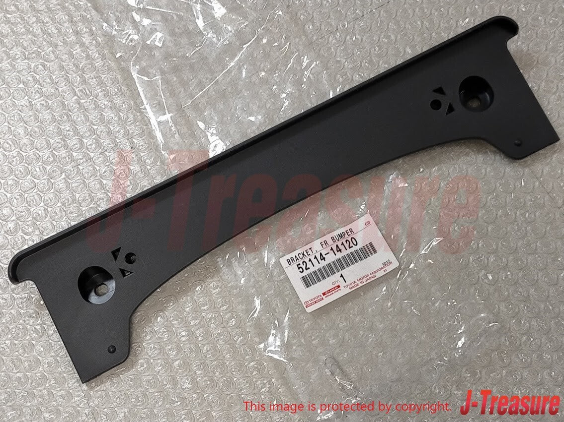 TOYOTA SUPRA JZA80 Genuine Front Bumper Licence Holder Plate 52114-14120 OEM