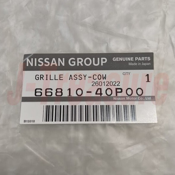 NISSAN FAIRLADY Z 300ZX Z32 RHD Genuine Cowl Top Grill Left Side With Clip OEM