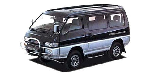 MITSUBISHI DELICA P0#W Genuine Rear Door Window Glass Runchannel RH & LH Set OEM