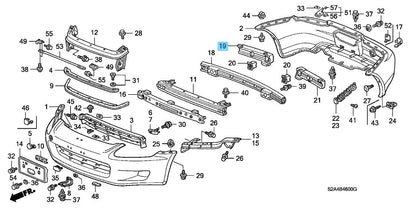 HONDA S2000 AP1 '00-02 Genuine R/Bumper Absorber RH 71570-S2A-A00 For US Model
