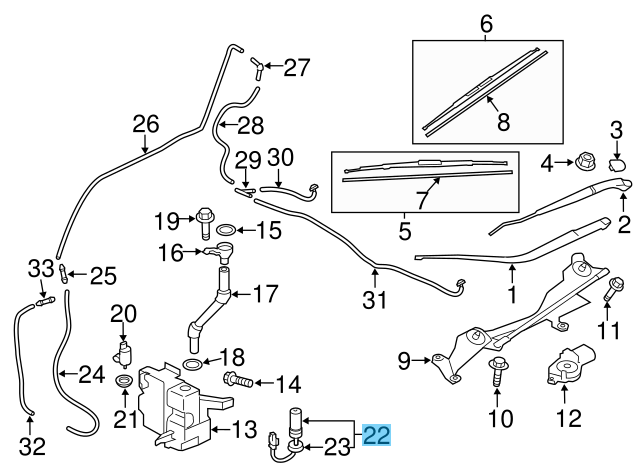 MITSUBISHI OUTLANDER GG2W 14-23 Genuine Window Washer Level Sensor 8260A406 OEM