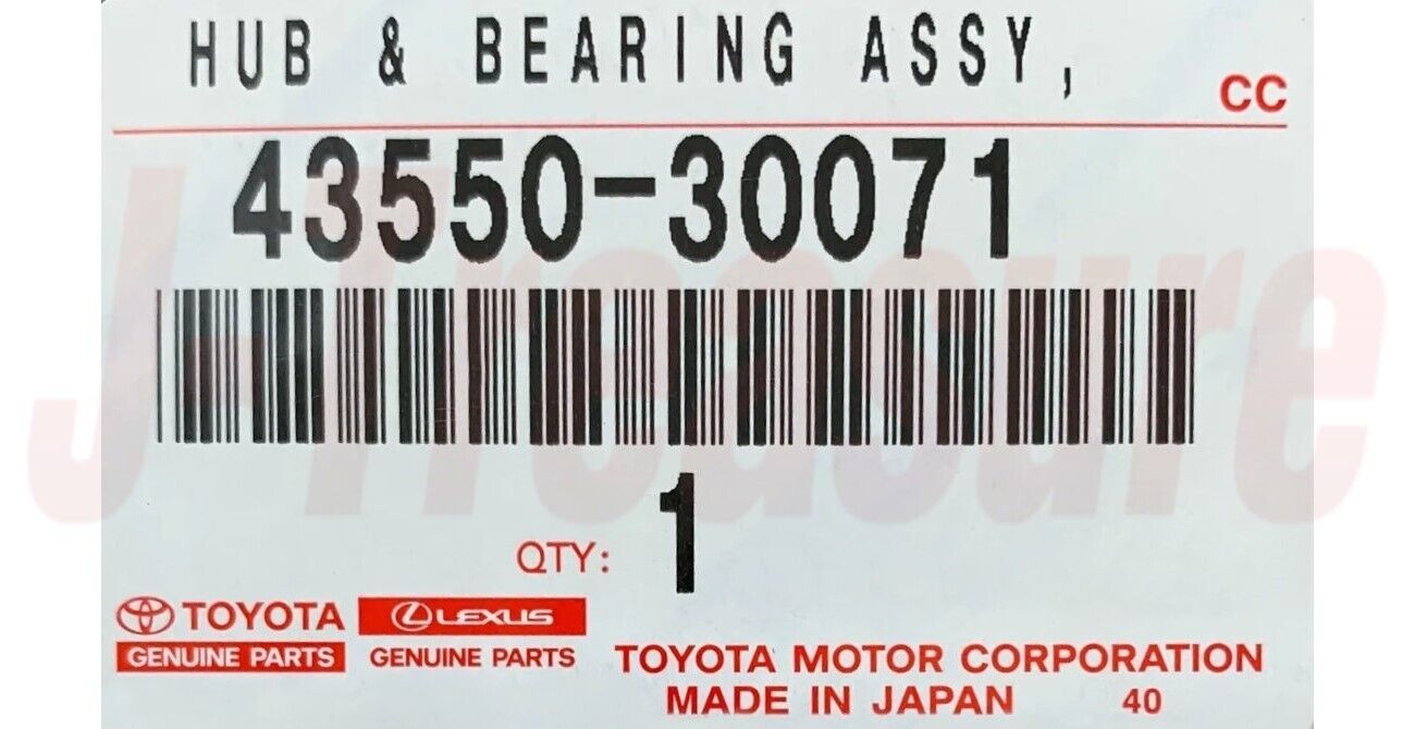 TOYOTA LEXUS IS350 ASE30 2014-2021 Genuine Front Axle Hub RH or LH 43550-30071